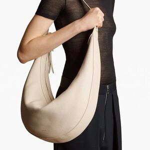 NWT Khaite Augustina hobo large dark ivory color